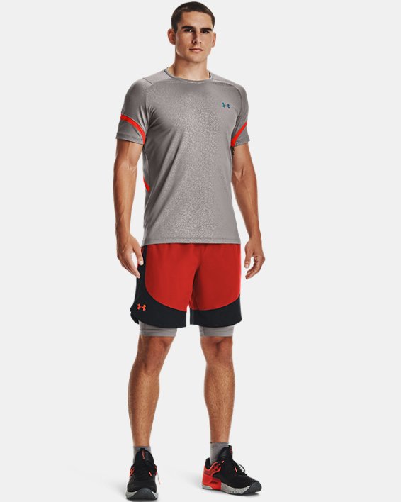 Men's UA RUSH™ HeatGear® 2.0 Long Shorts, Gray, pdpMainDesktop image number 2